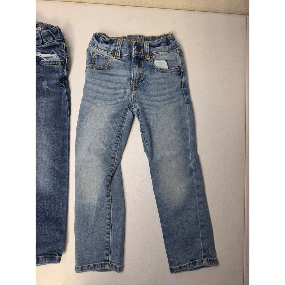 Lot of 4 Kids Jeans Size 4T Old Navy Cat & Jack Jordache Blue Denim Pants